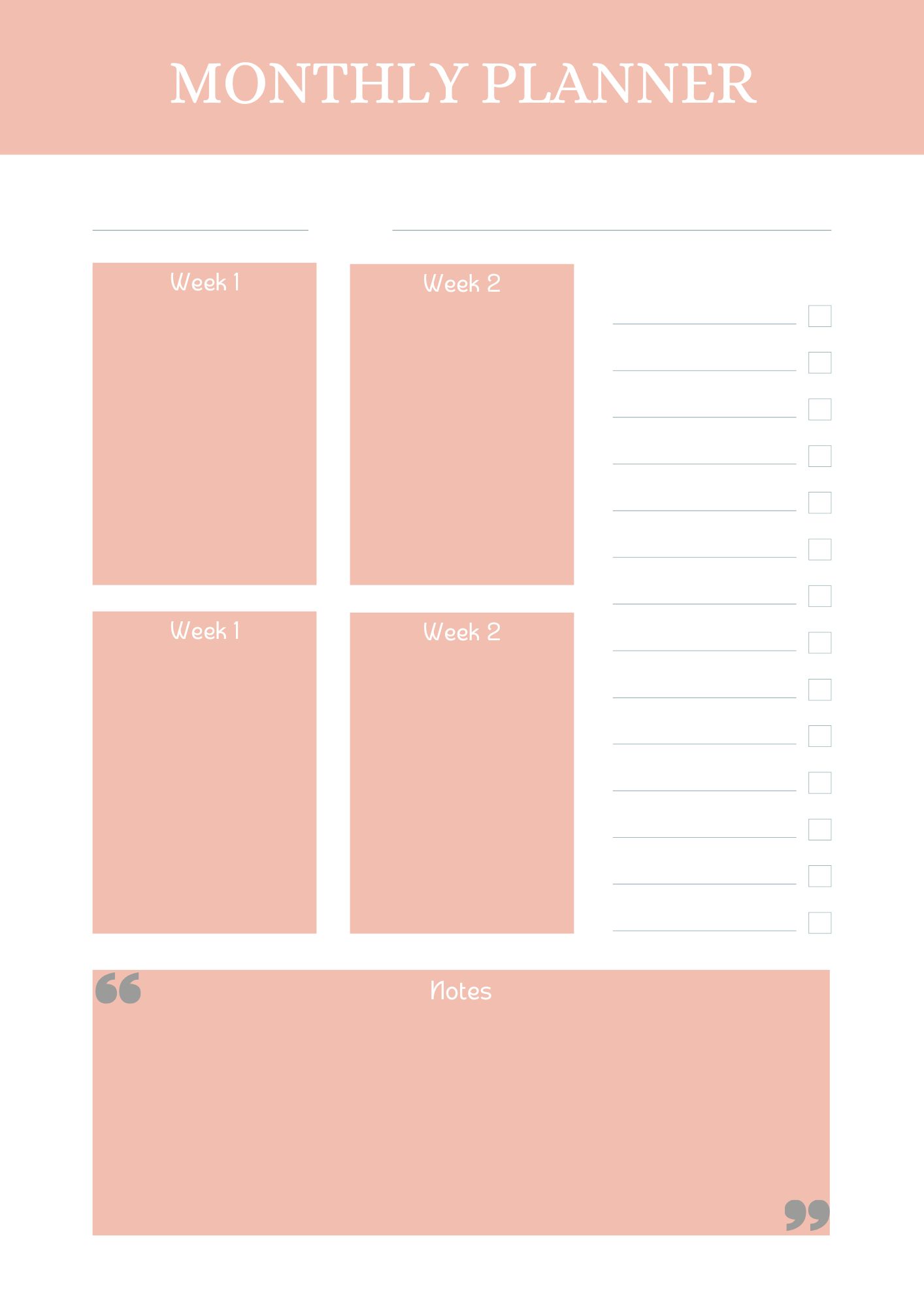 Productivity Planner