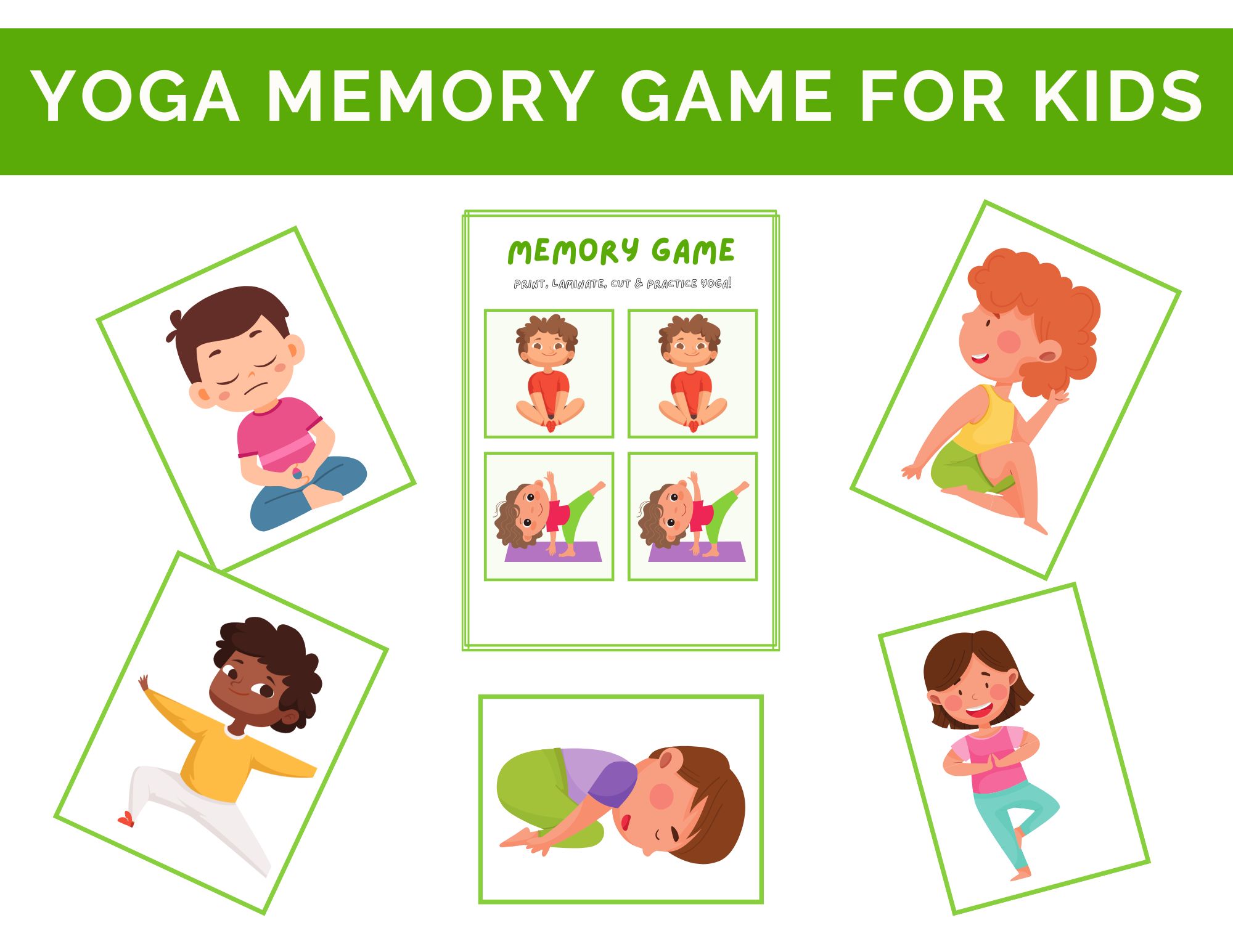 Yoga Memory Game for Kids