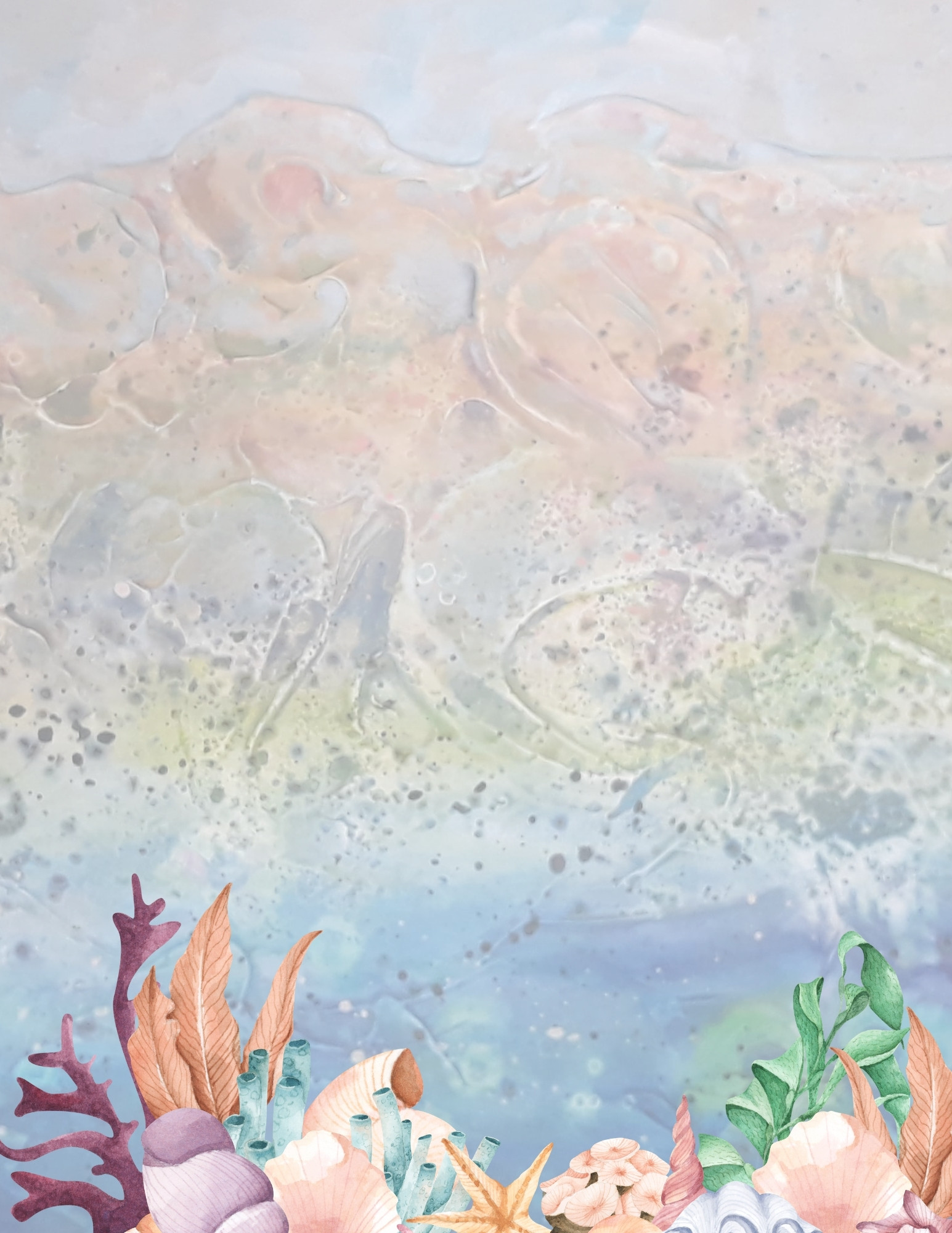 Underwater/Seashell Themed Stationery - Download and Print