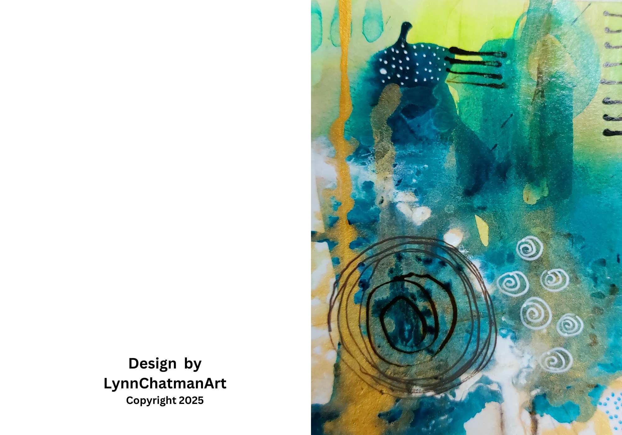 Abstract 5x7 Greeting Card (Blank) - Printable Download