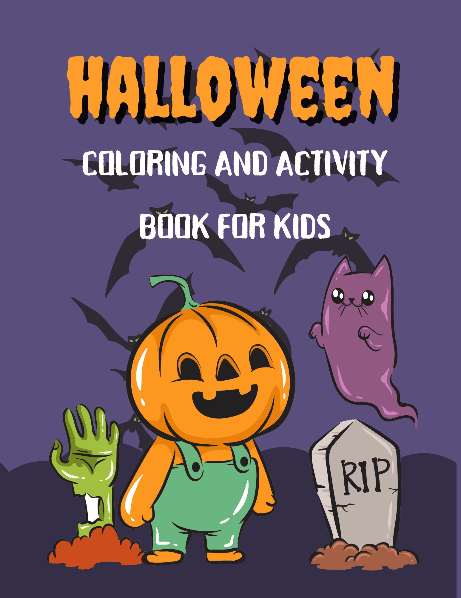 Halloween Coloring and Activity Book for Kids (Printable Download)