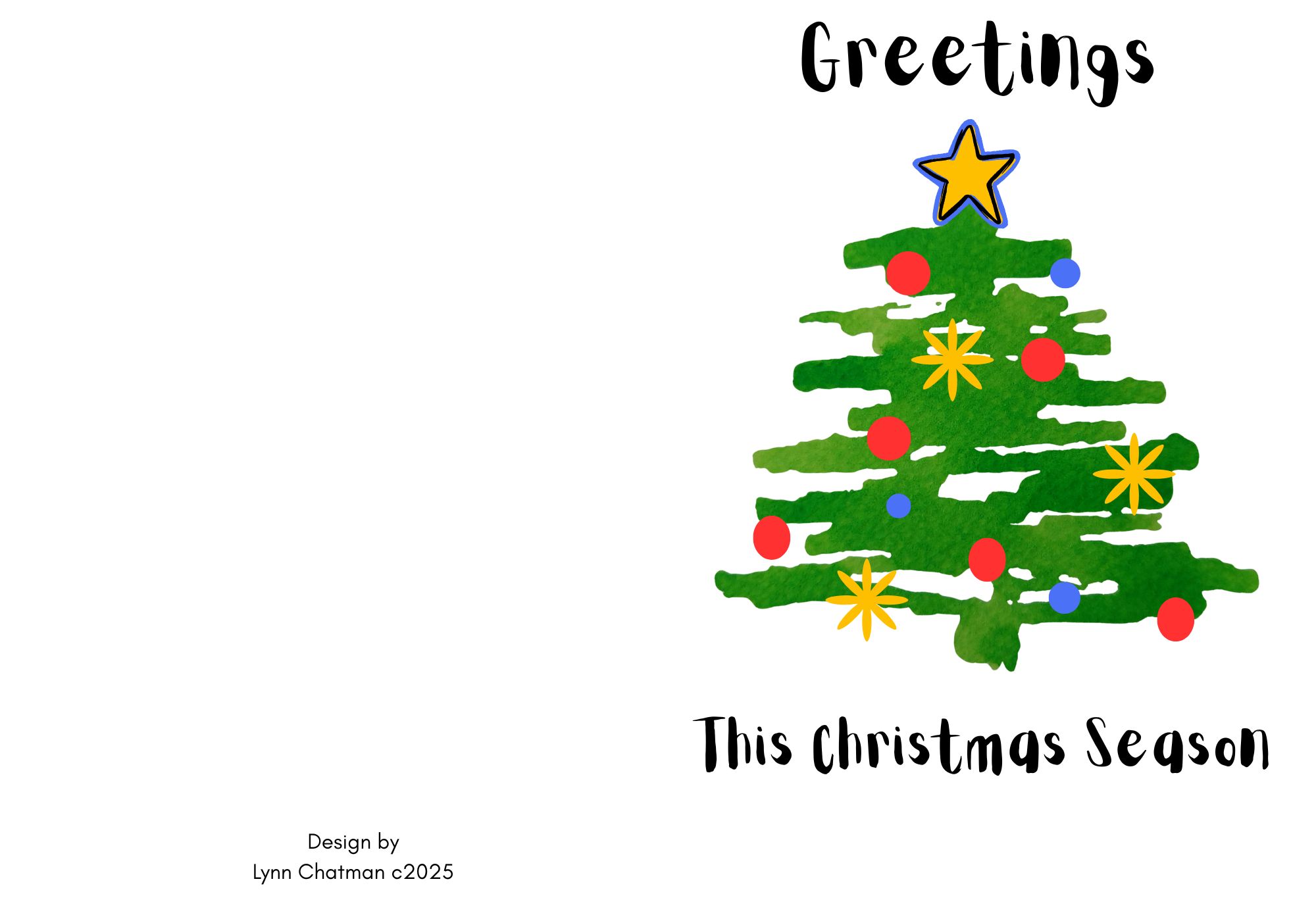 Five Custom Holiday Greeting Cards