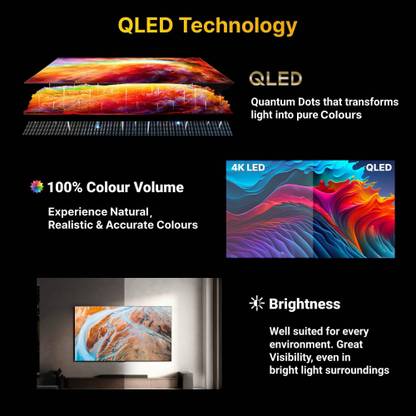 Thomson Phoenix 108 cm (43 inch) QLED Ultra HD (4K) Smart Google TV (Q43H1110)