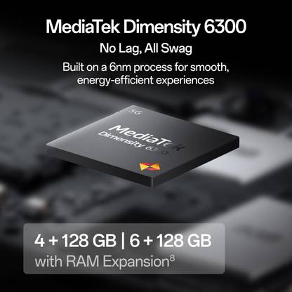 OPPO K13x 5G 6000mAh and 45W SUPERVOOC Charger & AI (128GB)