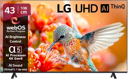 LG UR7500 108 cm (43 inch) Ultra HD (4K) LED Smart WebOS TV (43UR7500PSC)