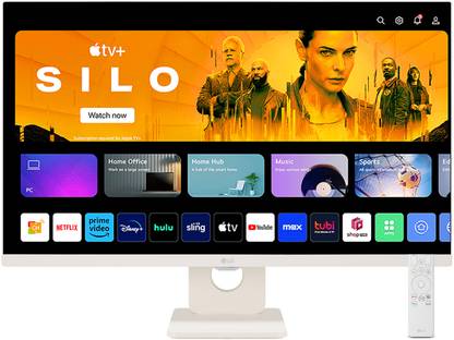 LG 68.58 cm (27 inch) Full HD IPS Panel with webOS, Apple AirPlay 2,HomeKit compatibility Smart Monitor (27SR50F-WA.ATRMJSN) 