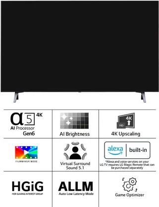 LG UR7500 108 cm (43 inch) Ultra HD (4K) LED Smart WebOS TV (43UR7500PSC)
