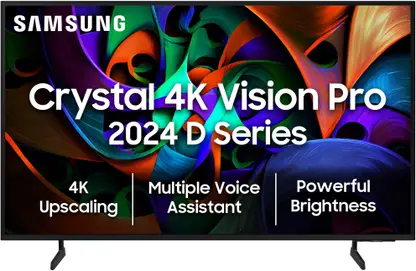 Samsung Crystal 4K Vision Pro 163 cm (65 inch) Ultra HD (4K) LED Smart Tizen TV | (UA65DUE76AKLXL)