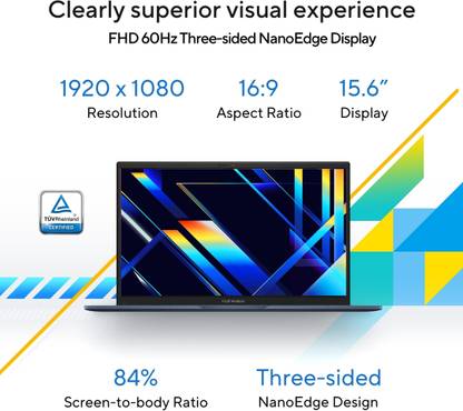 ASUS Vivobook 15 Intel Core i5 13th Gen 1334U - (16 GB/512 GB SSD/Windows 11 Home) X1504VA-NJ2217WS Thin and Light Laptop ((15.6 Inch, Quiet Blue, 1.7 Kg, With MS Office)