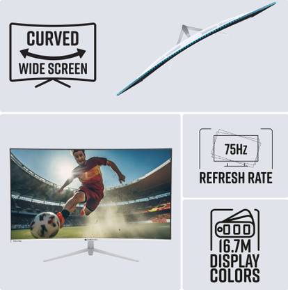 ZEBRONICS 81.28 cm (32 inch) Curved Full HD VA Panel Wall Mountable Monitor (ZEB -AC32FHD LED)