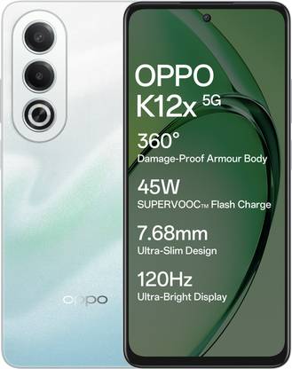 OPPO K12x 5G with 45W SUPERVOOC Charger In-The-Box