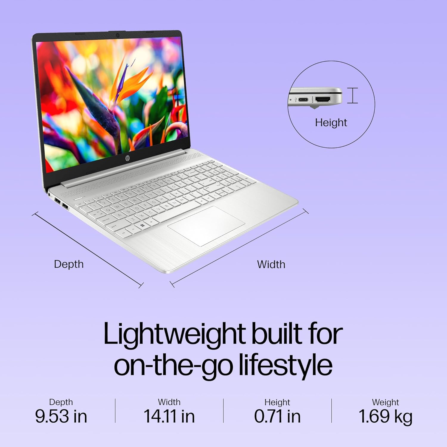 HP 15s Intel Core i3 11th Gen 1115G4 - (8 GB/512 GB SSD/Windows 11 Home) 15s-fq2671TU Thin and Light Laptop (15.6 inch, Jet Black, 1.69 Kg, With MS Office)