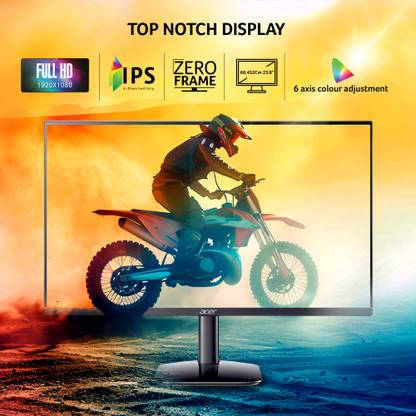 Acer 60.45 cm (24 inch) Full HD LED Backlit IPS Panel with 6 axis Color Adjustment
