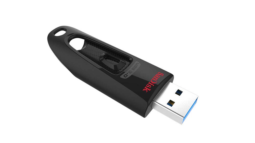  SanDisk Ultra USB 3.0, Flash Drive, Upto 130MB/s R, Pendrive, Black, 5Y Warranty (SDCZ48-064G-I35)