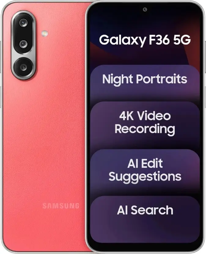 Samsung Galaxy F36 5G (Red, 128 GB)  (8 GB RAM)