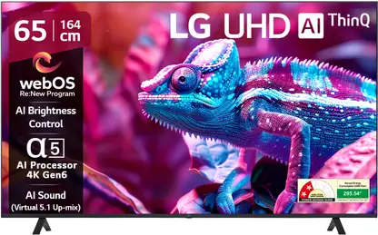 LG AI TV UR7500 164 cm (65 inch) Ultra HD (4K) LED Sma TV 2025 Edition  (65UR75006LC)