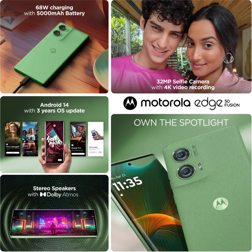 Motorola Edge 50 Fusion (Forest Green, 128 GB)  (8 GB RAM)