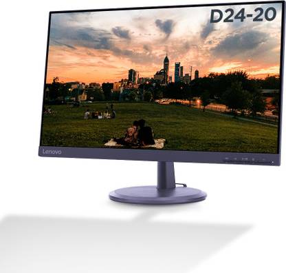 Lenovo 60.45 cm (24 inch) Full HD VA Panel 3-Side Near Edgeless with TUV Eye Care Monitor (D24-20/D24-40)
