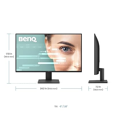 BenQ GW2491 60.45 cm (24 inch) Full HD LED Backlit IPS Panel, Ultra Slim Bezel Monitor (GW2491)