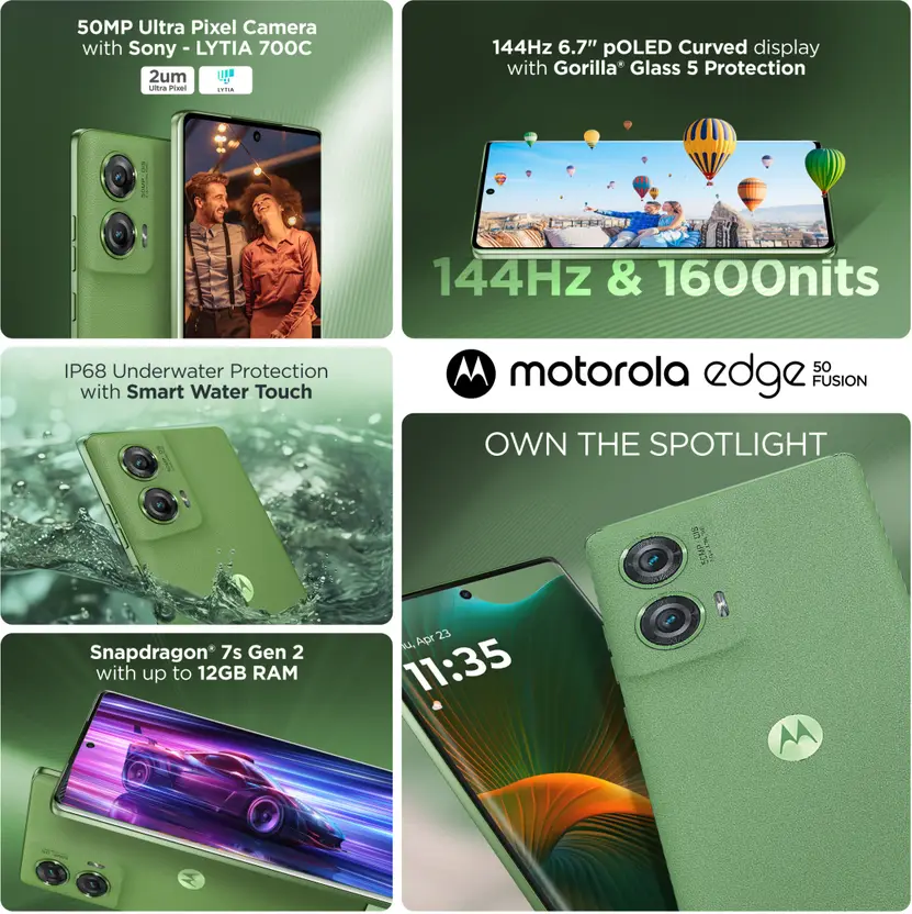 Motorola Edge 50 Fusion (Forest Green, 256 GB)  (12 GB RAM)