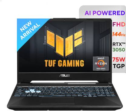 ASUS TUF Gaming A15 AMD Ryzen 7, 7435HS - (16 GB/512 GB SSD/W 11 Home/4 GB NVIDIA GeForce RTX 3050) FA566NCR-HN075W Gaming Laptop