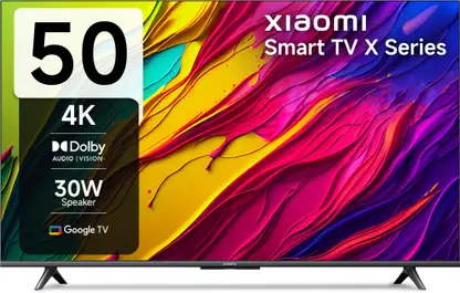 XIAOMI by Mi X Series 125 cm (50 inch) Ultra HD (4K) LED Smart Google TV (L50MA-AUIN)