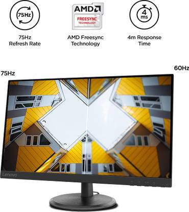 Lenovo 68.58 cm (27 inch) Full HD VA Panel with TUV Eye Care Monitor (D27-40/D27-30)