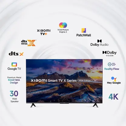 XIAOMI by Mi X Series 125 cm (50 inch) Ultra HD (4K) LED Smart Google TV (L50MA-AUIN)