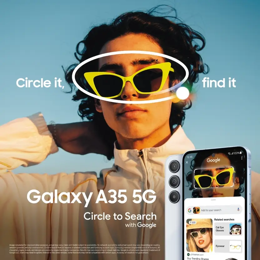 Samsung Galaxy A35 5G (Awesome Iceblue, 128 GB)  (8 GB RAM)