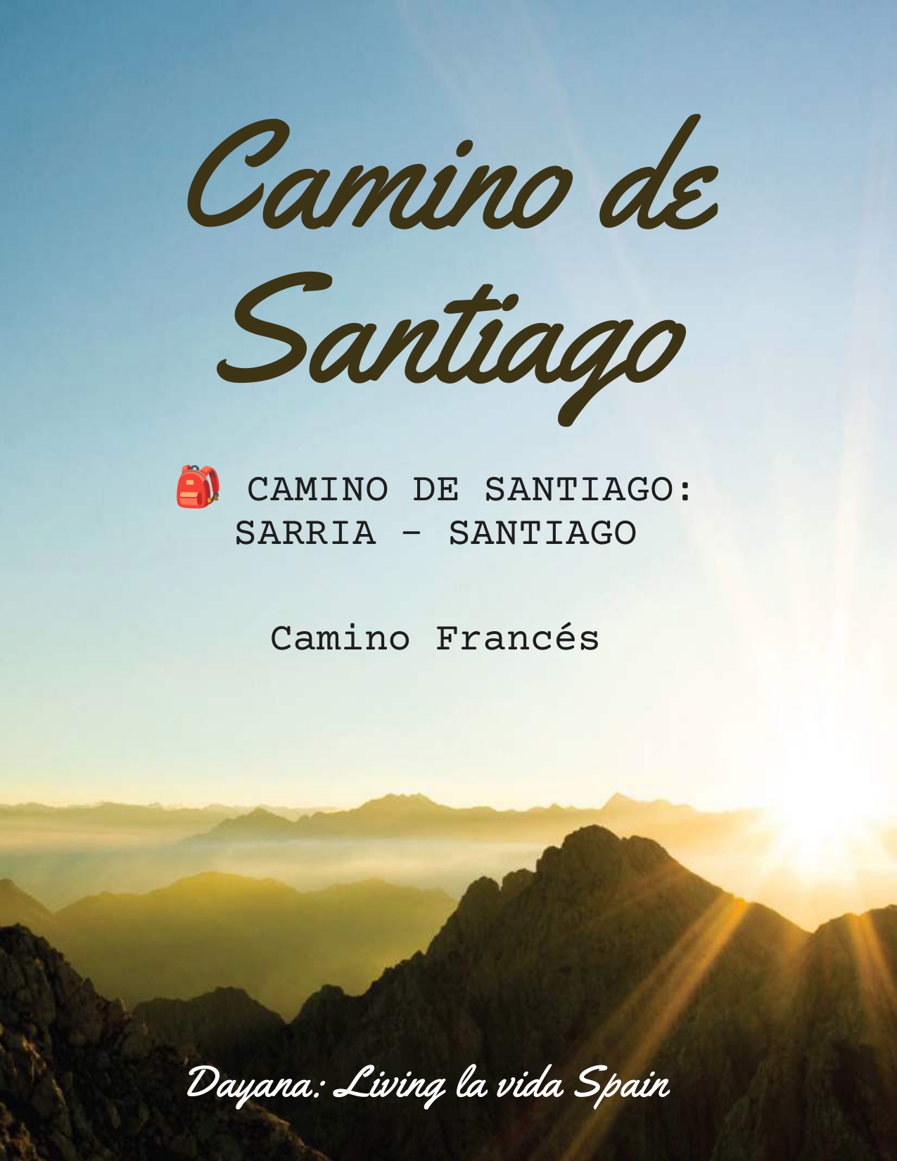 Guía para hacer el Camino de Santiago Francés desde Sarria