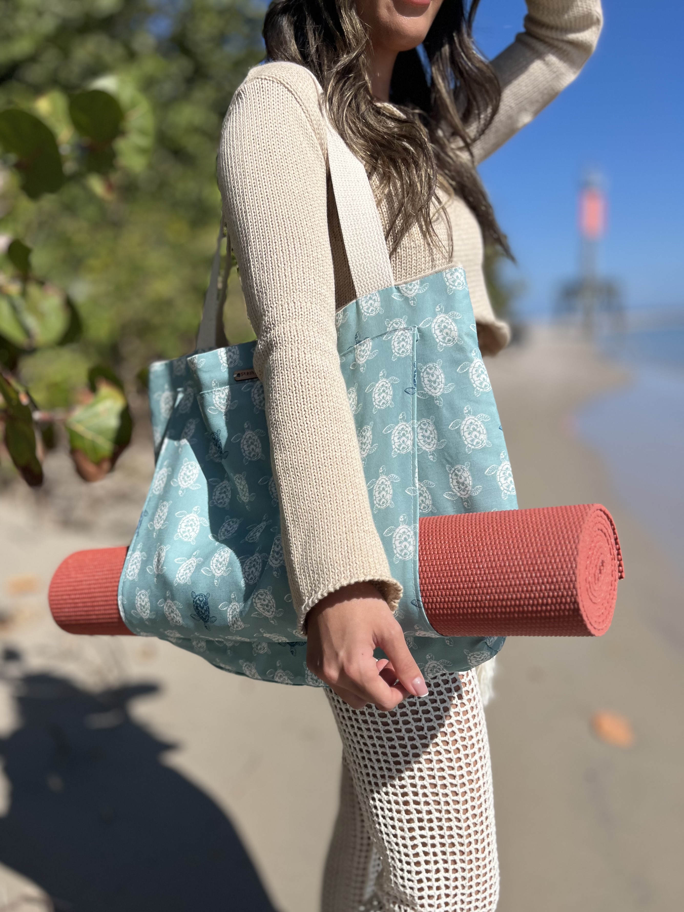 Turtle Yoga Tote