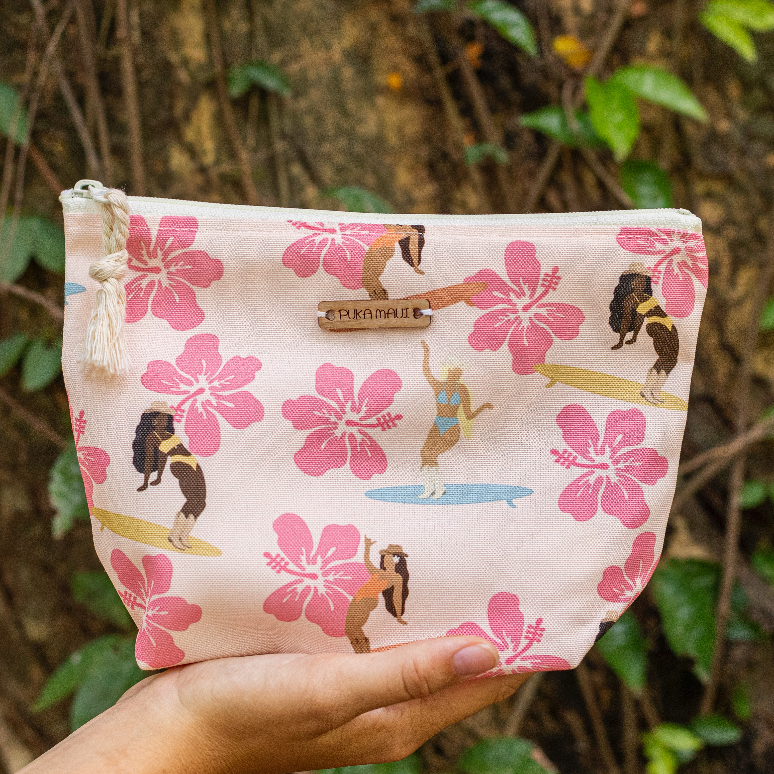 Surfing Cowgirl Standup Pouch
