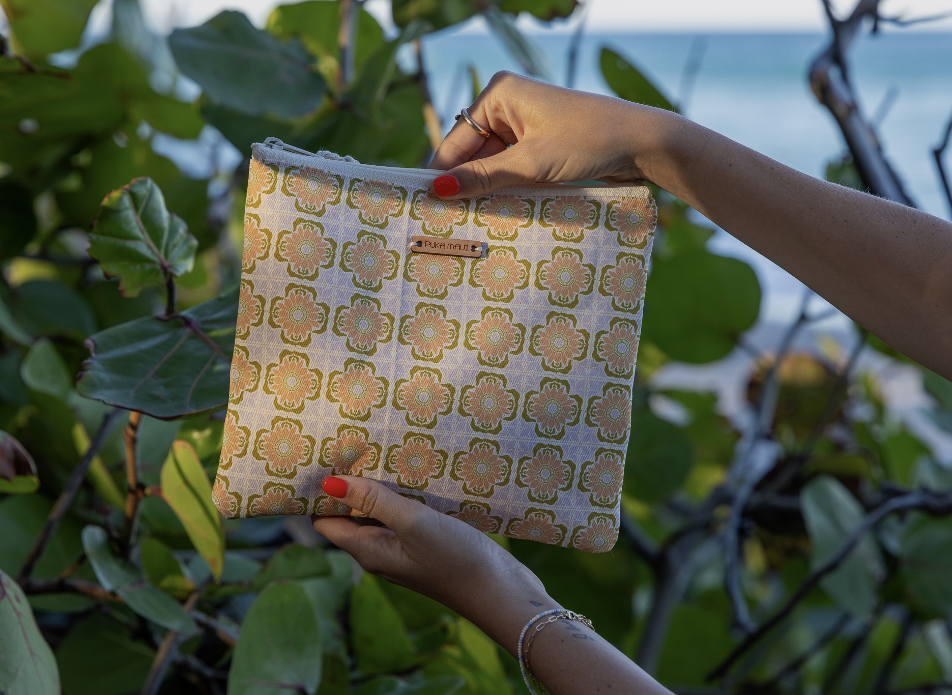 Groovy Tile Pouch