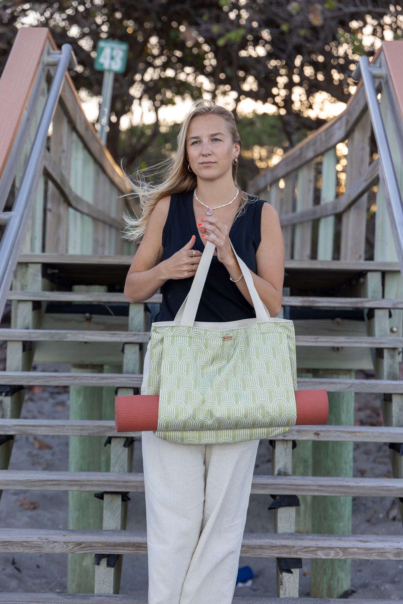 Golden Yoga Bag