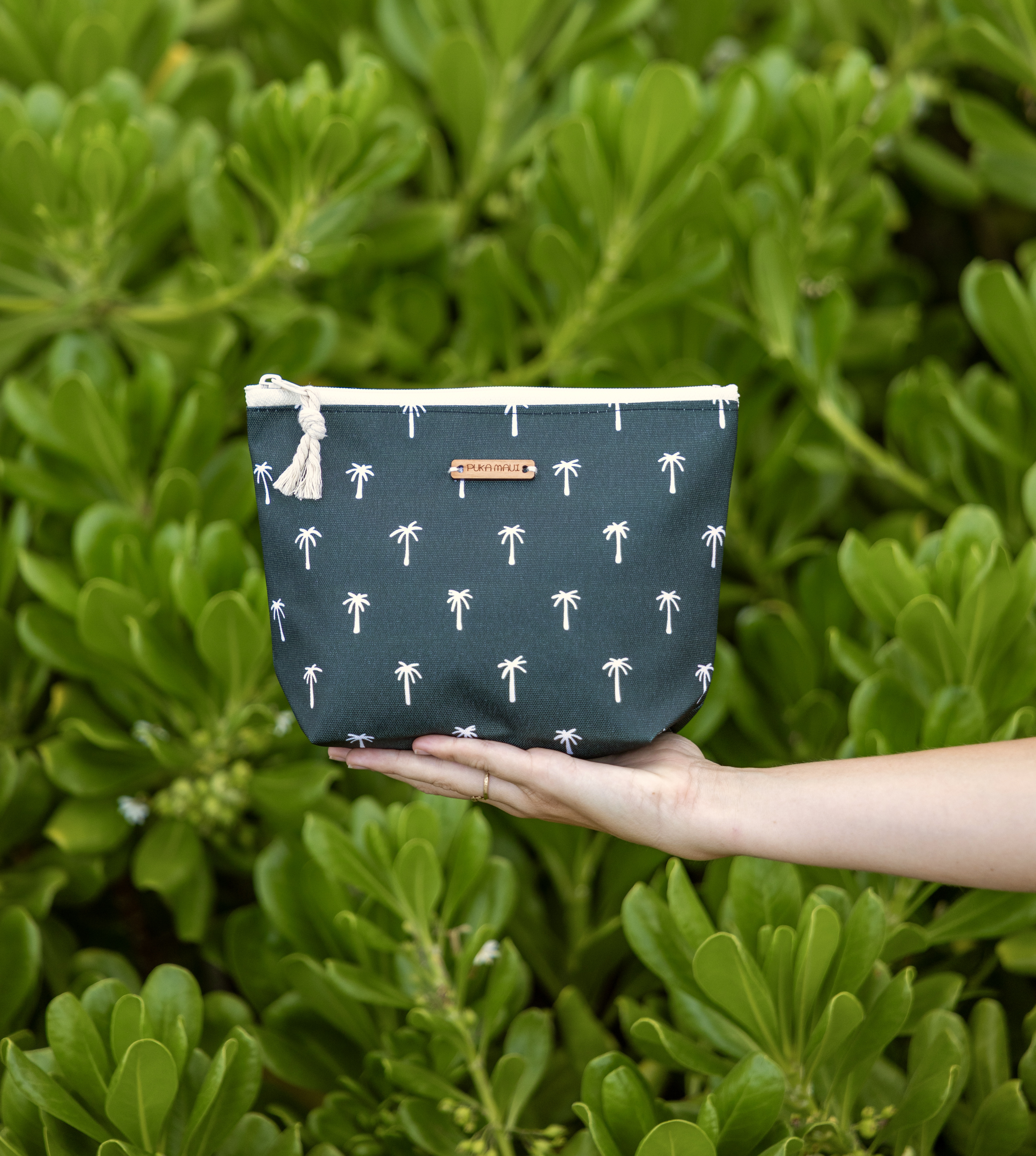 Charcoal Palms Standup Pouch