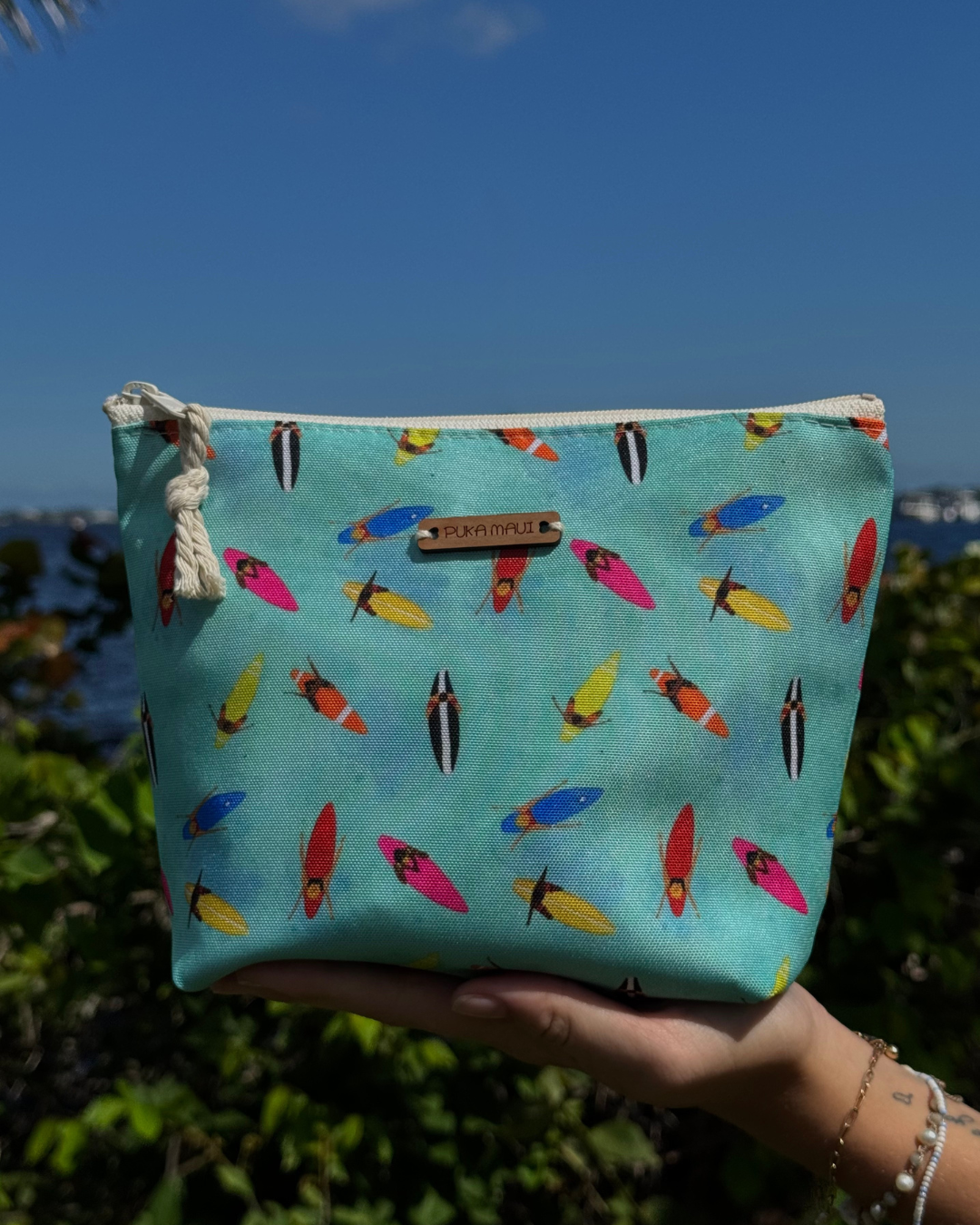 Surfers Paddle Out Standup Pouch