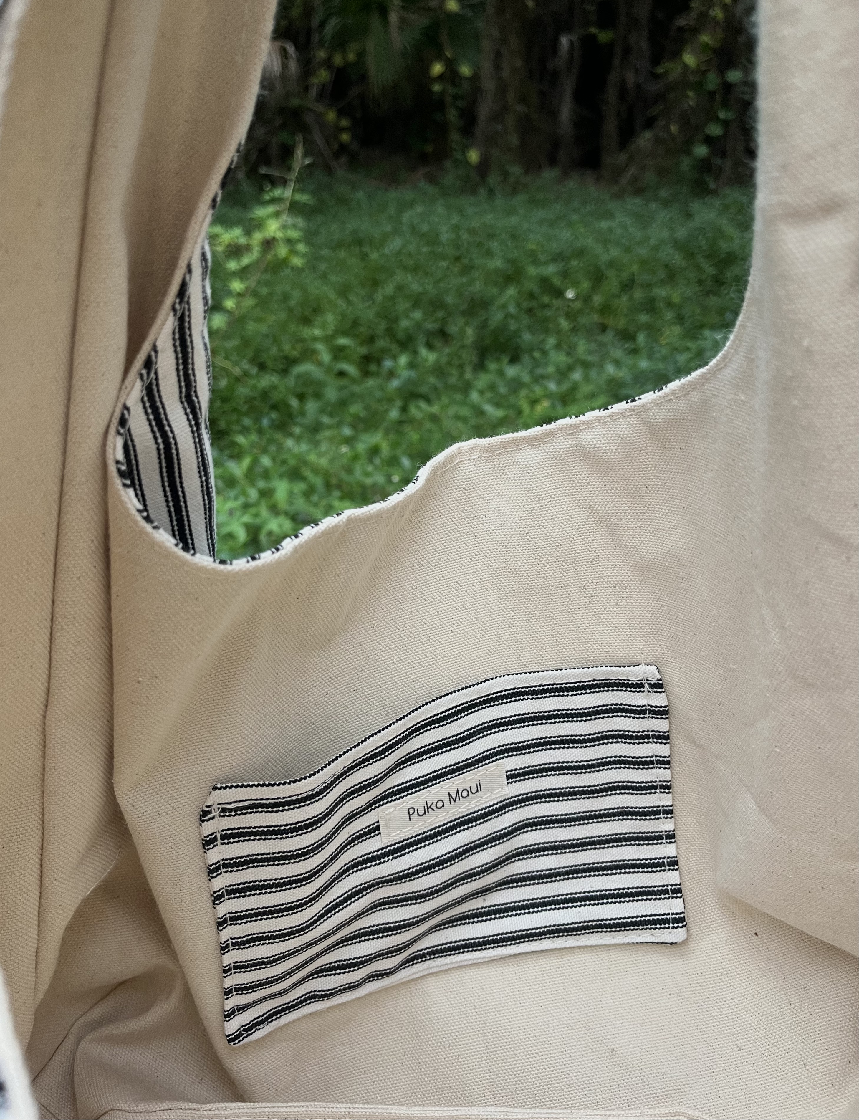 Ticking Stripe Boho Bag