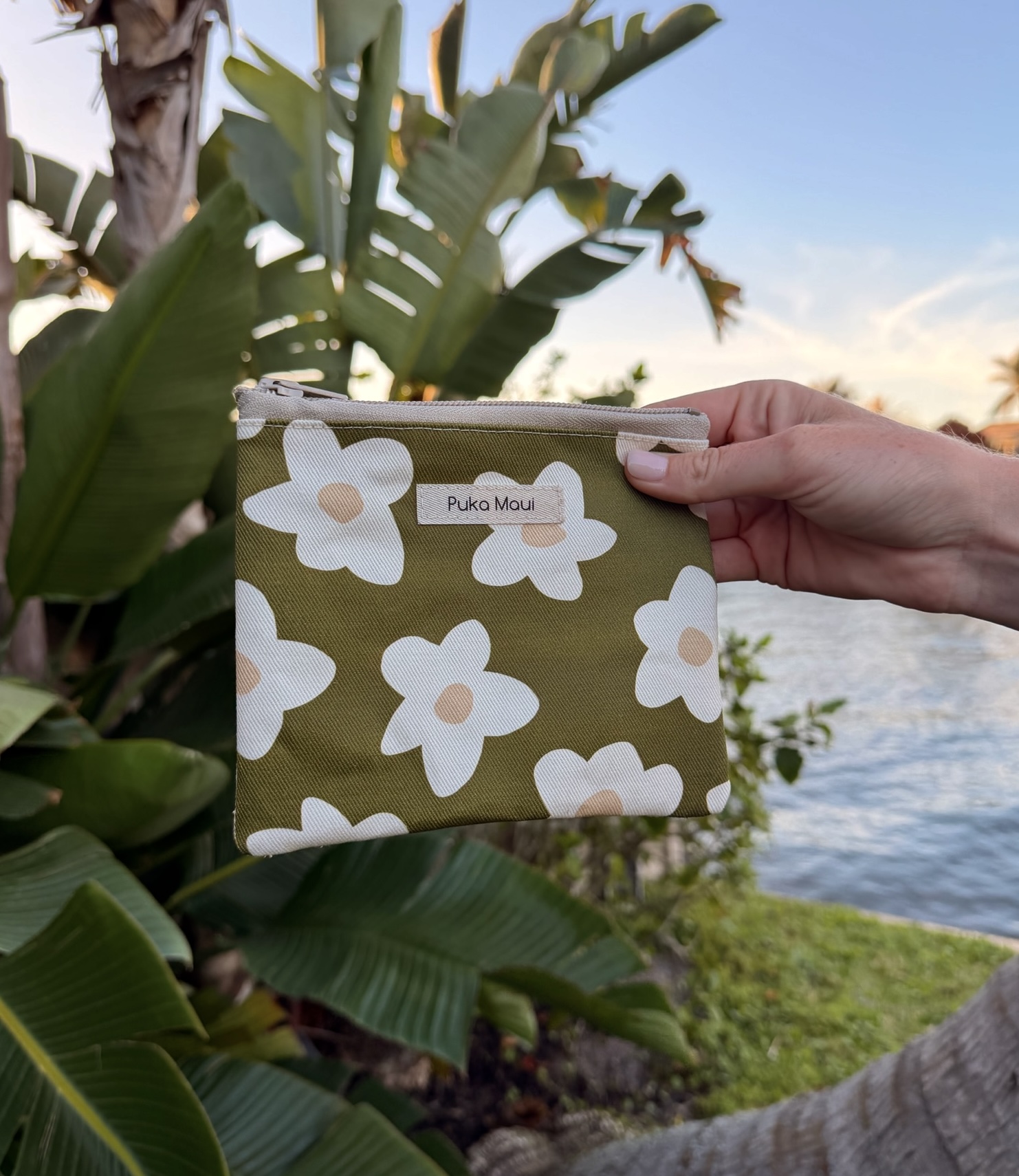 Olive Blossom Mini Pouch