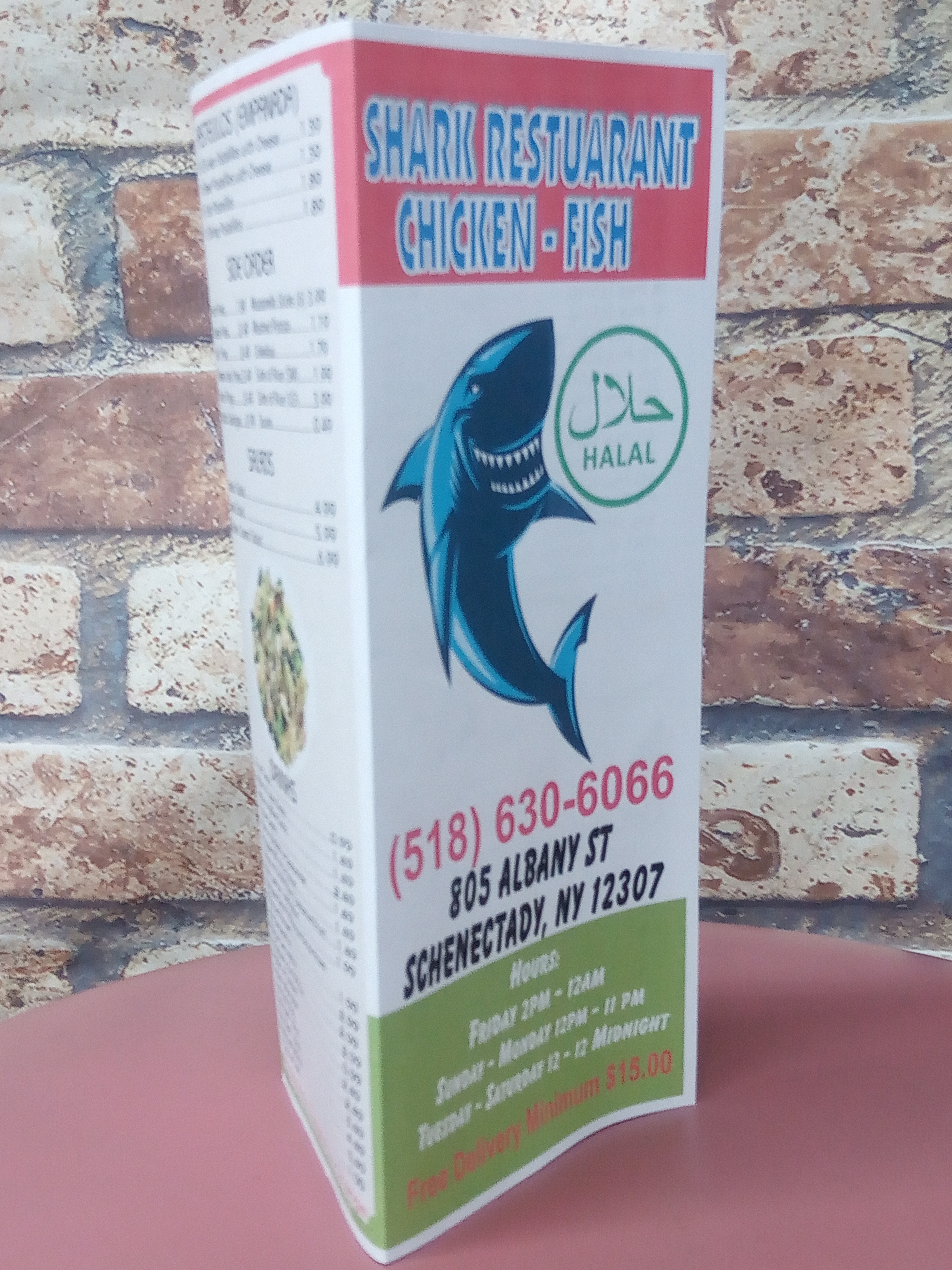 Restaurant Takeout Menus