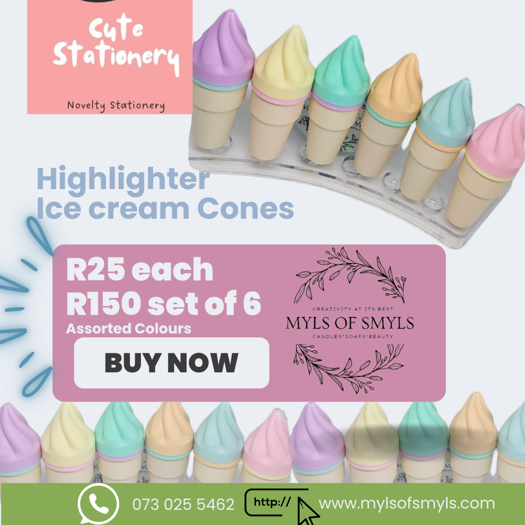 Highlighter Ice Cream Cones