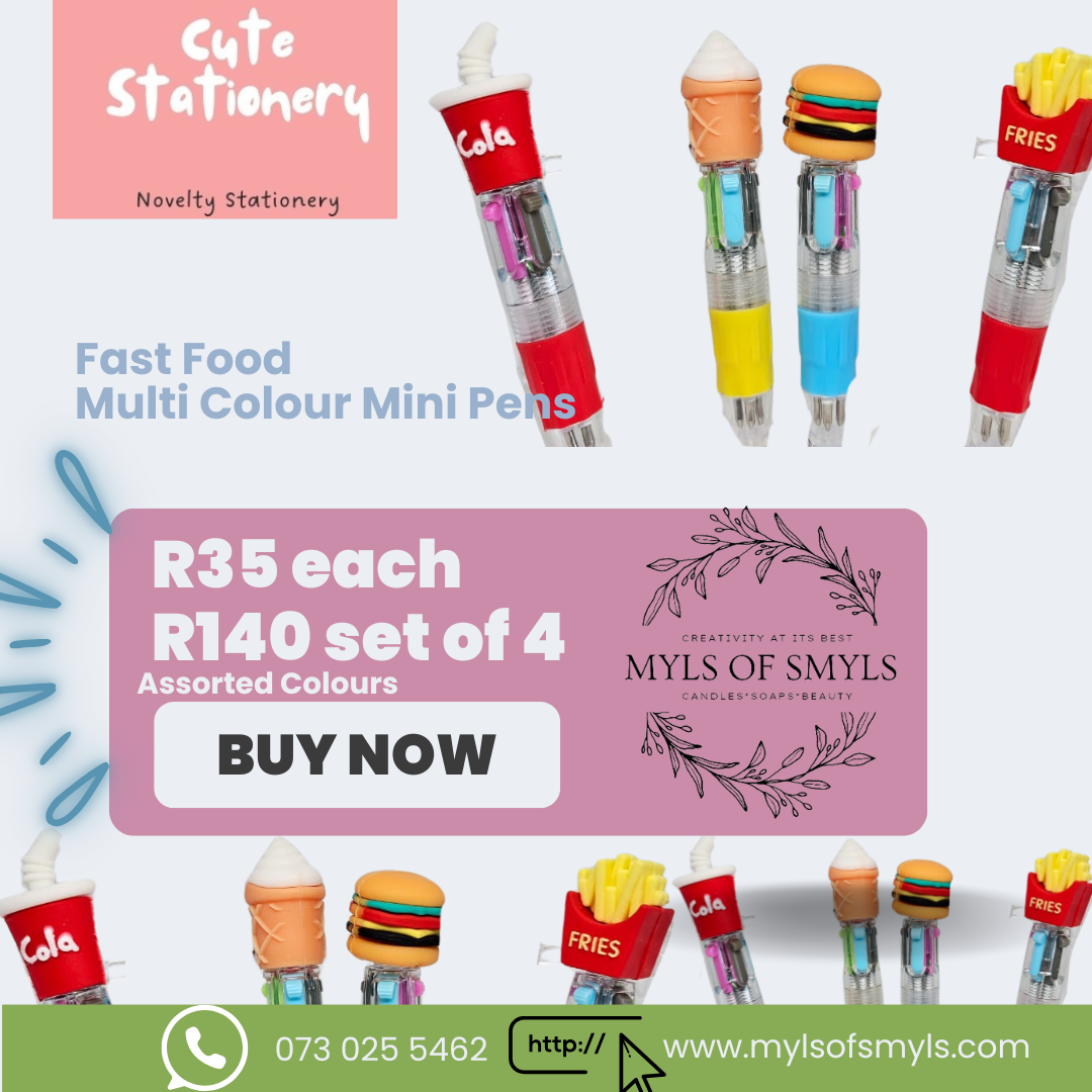 Fast Food Multi Colour Mini Pens