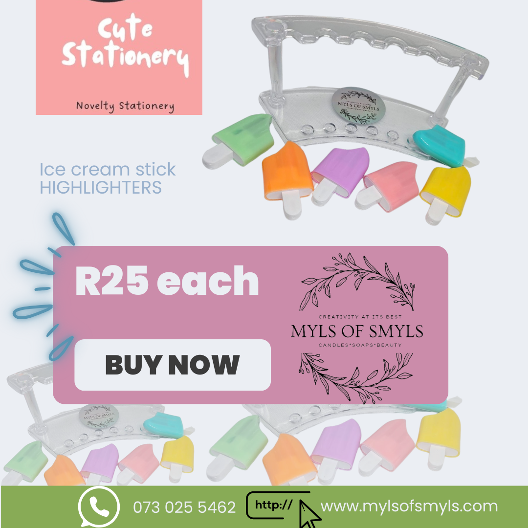 Ice Cream Stick Novelty Highlighters
