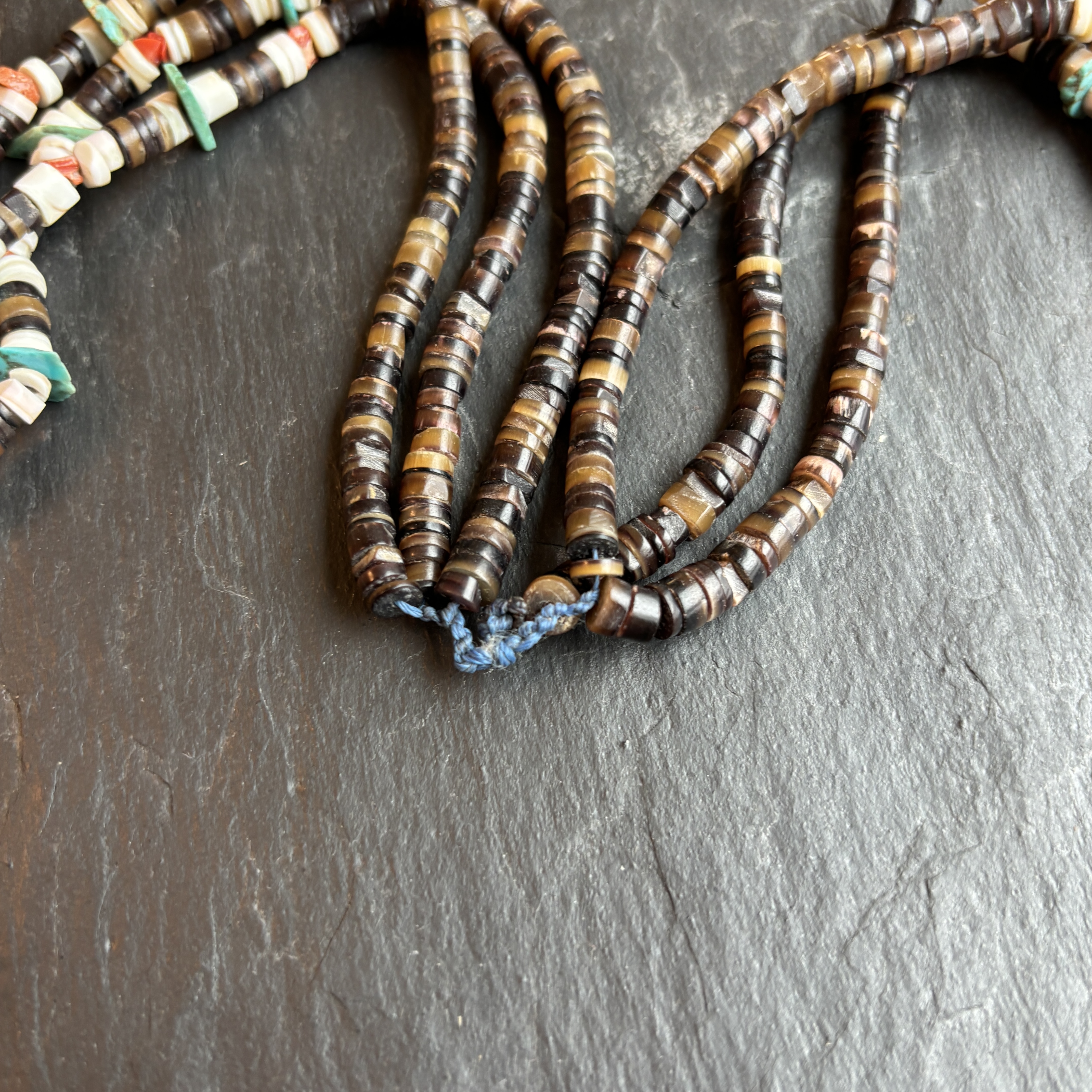 Augustine Lovato Santo Domingo Masterpiece 3 strand Turquoise Coral Necklace