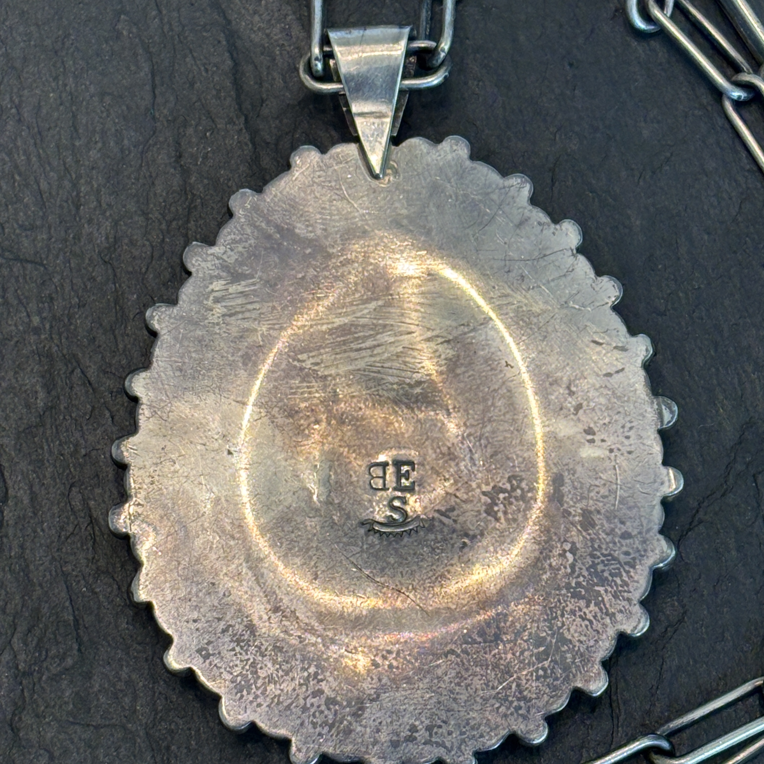 Ernest & Betty Shirley Navajo Apache Dancer Pendant