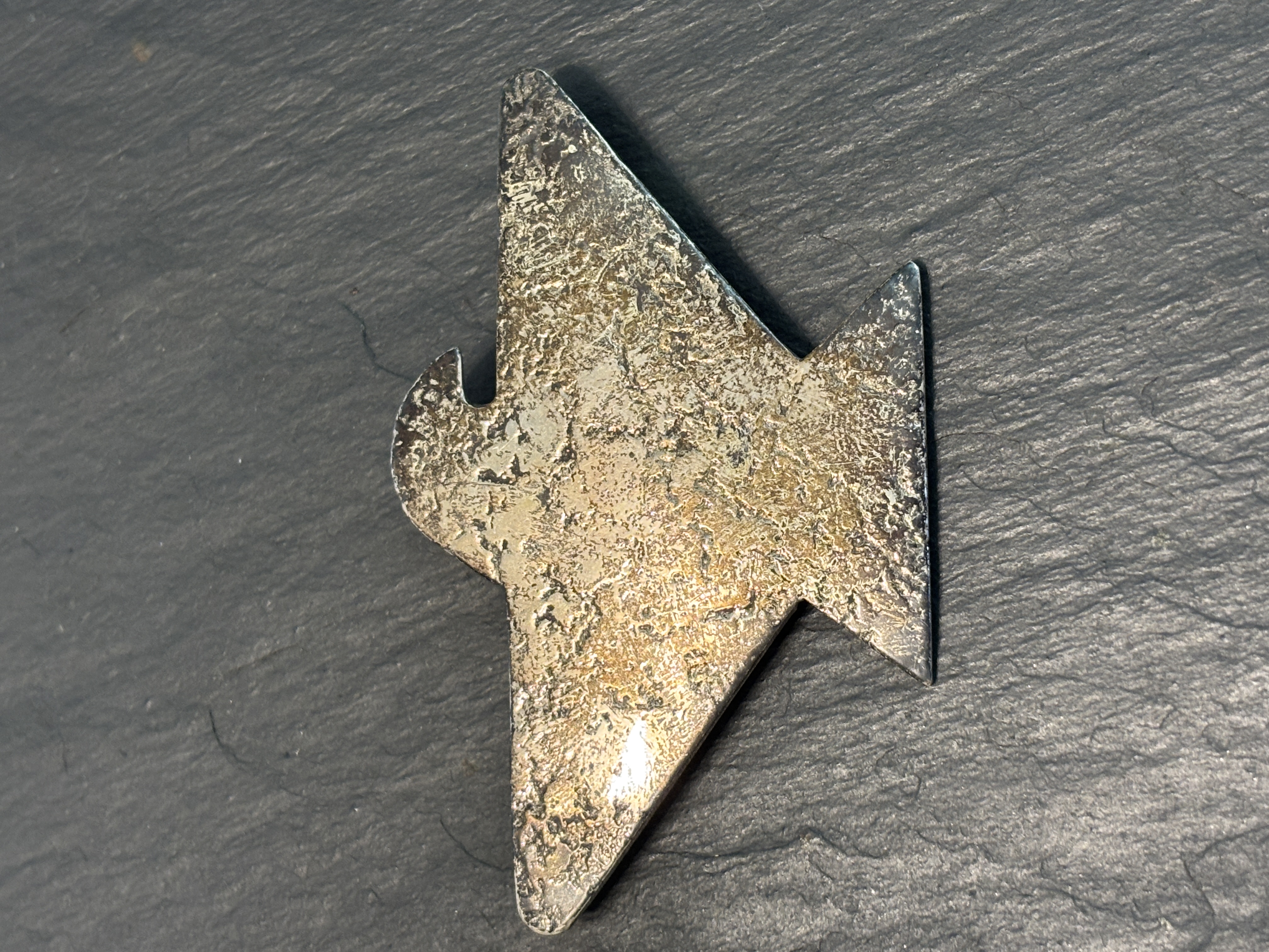 Jan Loco Apache Spirit of the Eagle Brooch Sterling Vintage