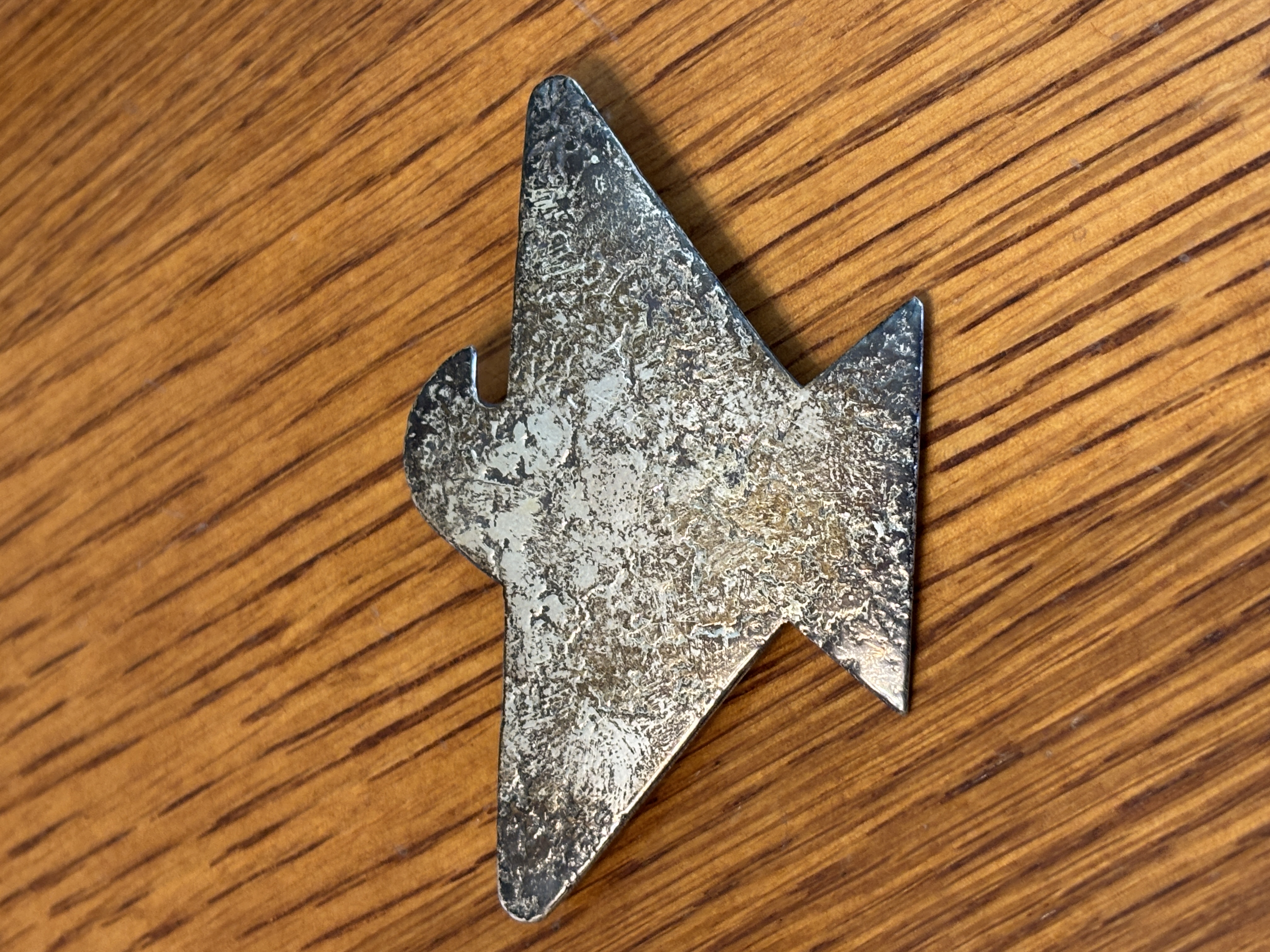 Jan Loco Apache Spirit of the Eagle Brooch Sterling Vintage