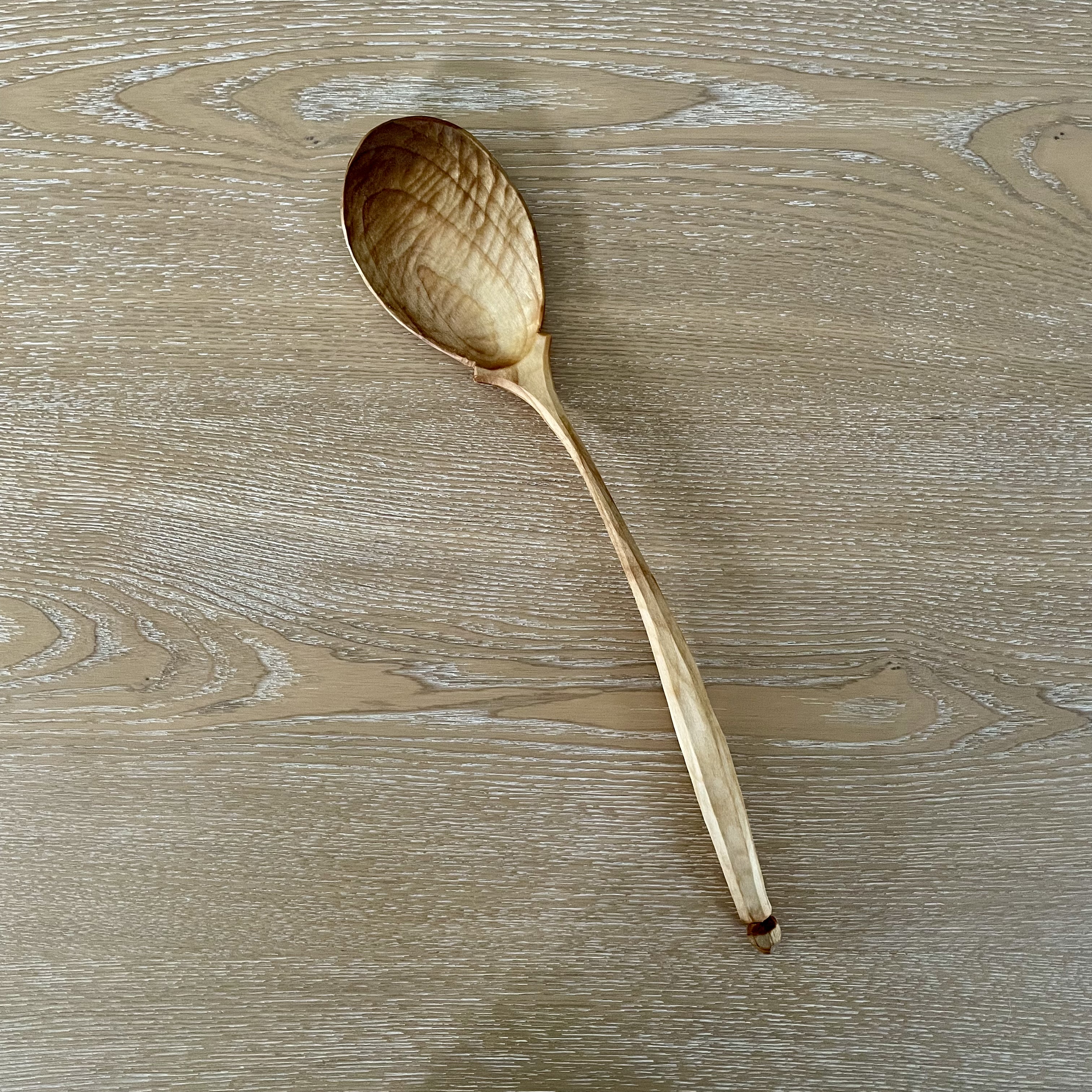 13" teardrop cooking spoon