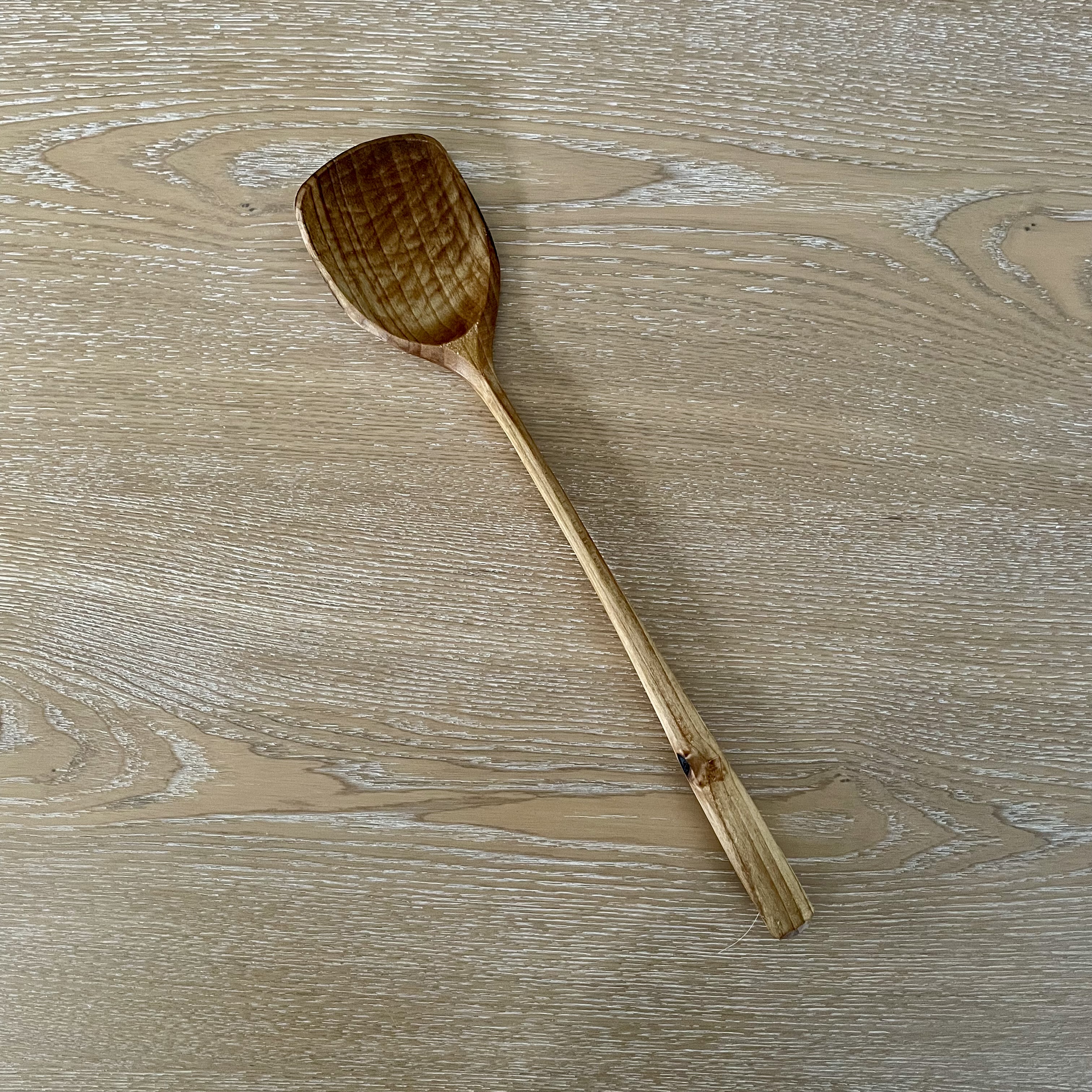 12" flat-edge cooking spoon