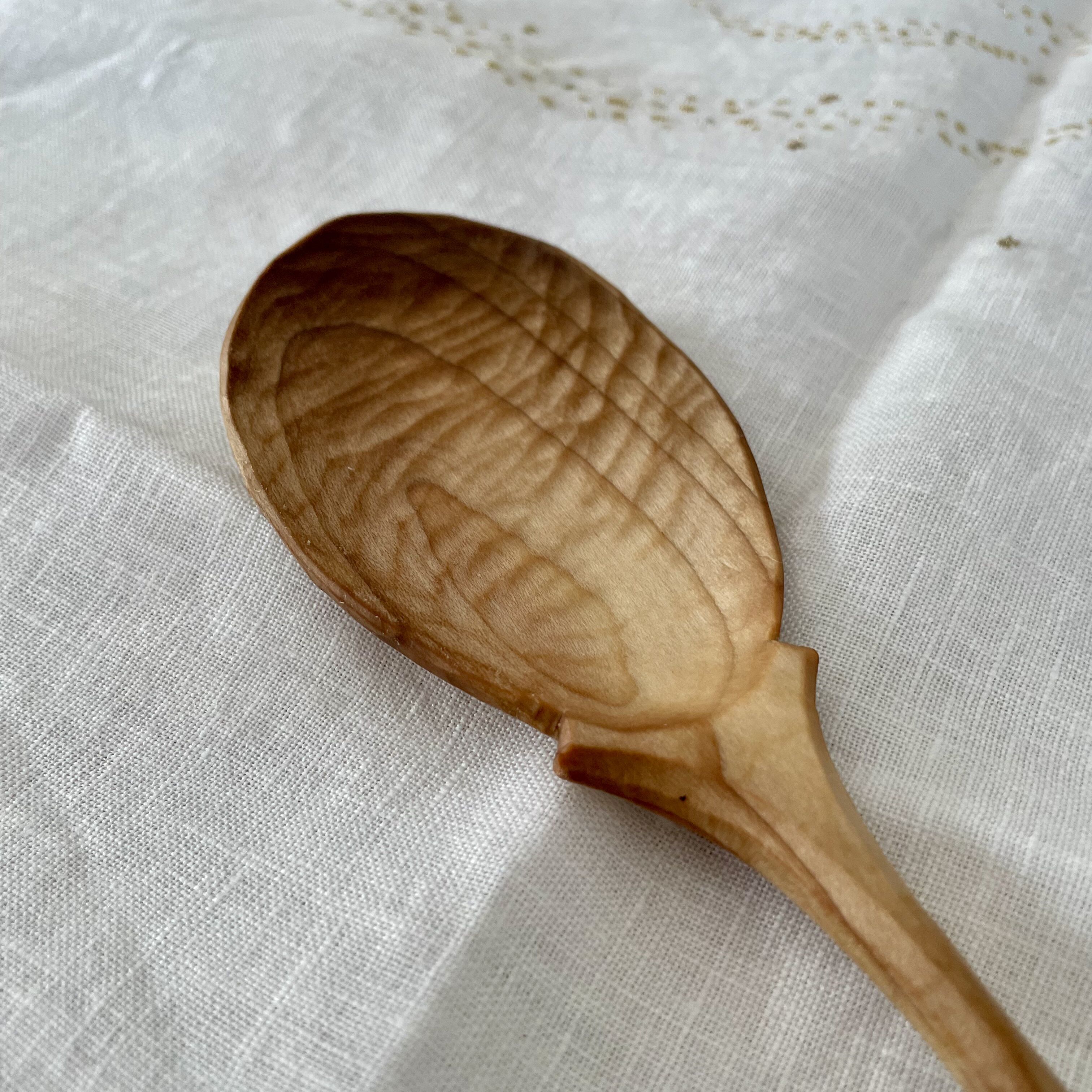 13" teardrop cooking spoon