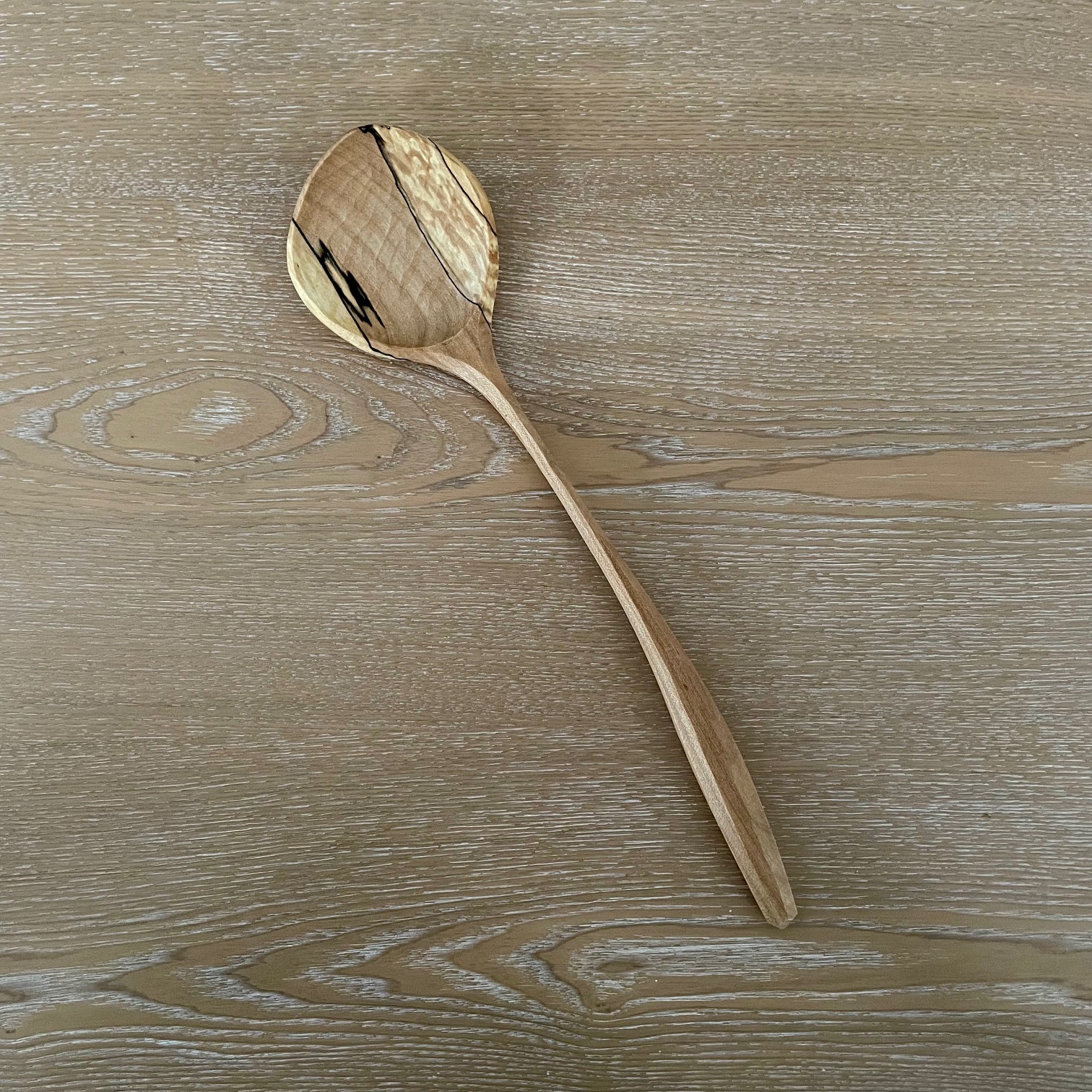 13" Spalted maple cooking spoon